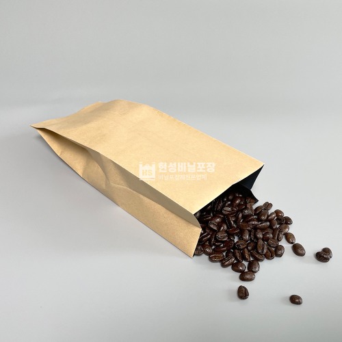 크라프트 커피 봉투(비접착/M자형/100장)