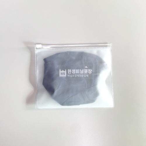 PVC 반투명 슬라이드형 지퍼백(스탠드X/100장)