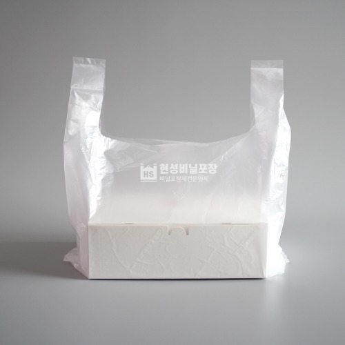 HD 투명 M자형 비닐쇼핑백(양날봉투/100장)